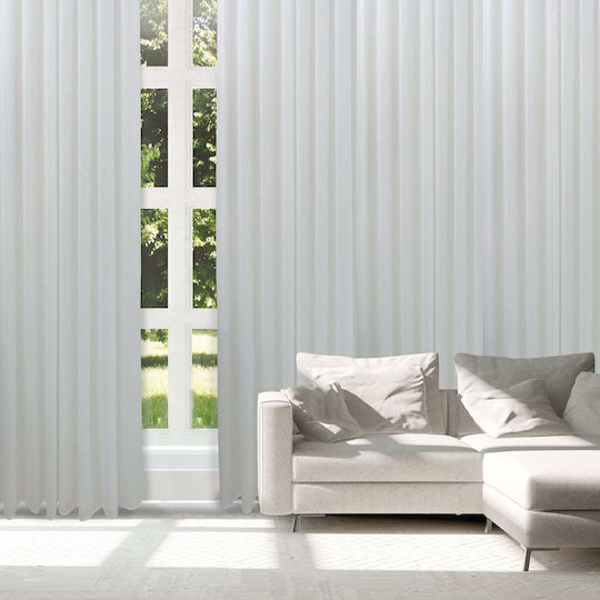 Das Home Perdea Cu Capse 2220 Albă 300x265cm