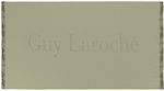 Guy Laroche Snap Green Cotton Beach Towel 180x90cm Khaki