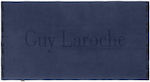Guy Laroche Snap Strandtuch Baumwolle Blau 180x90cm.