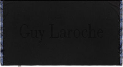 Guy Laroche Snap Prosop de Plajă de Bumbac Negru 180x90cm.