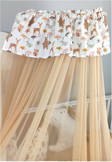 Baby Star Mosquito Net Crib Tulle Beige 450x180x180cm