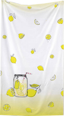 Rythmos Lemon Beach Towel Yellow 140x70cm.