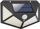 Street Solar Light 7W 700lm Cold White 6000K with Motion Sensor and Photocell 10cmx14cmx6cmcm