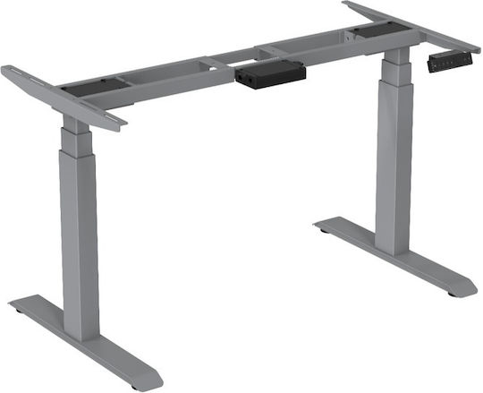 ErgoAction Action Desk Compact Klappbar Schreibtischbasis Elektrisch aus Metall in Gray Farbe 70x60x69cm