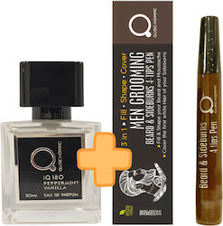 Qure IQ 180 Peppermint Vanilla Men's Fragrance Set with Eau de Parfum 3 Pieces