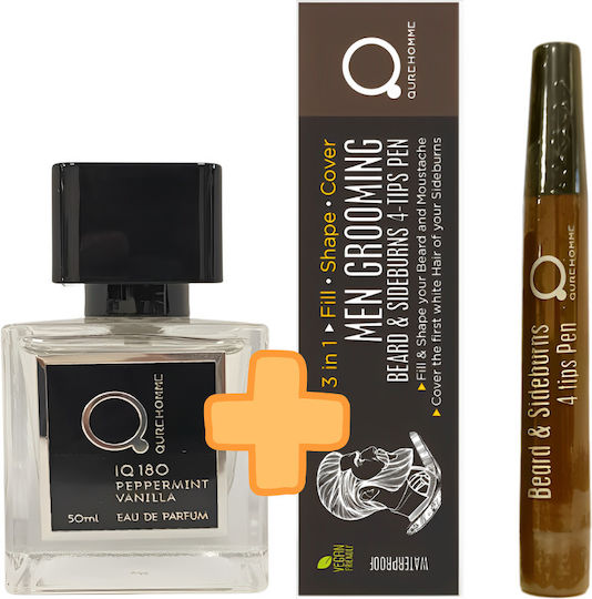 Qure IQ 180 Peppermint Vanilla Ανδρικό Σετ με Eau de Parfum 3τμχ