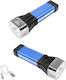 Factory Wiederaufladbar Taschenlampe LED Doppelte Funktion CB-888 Blau