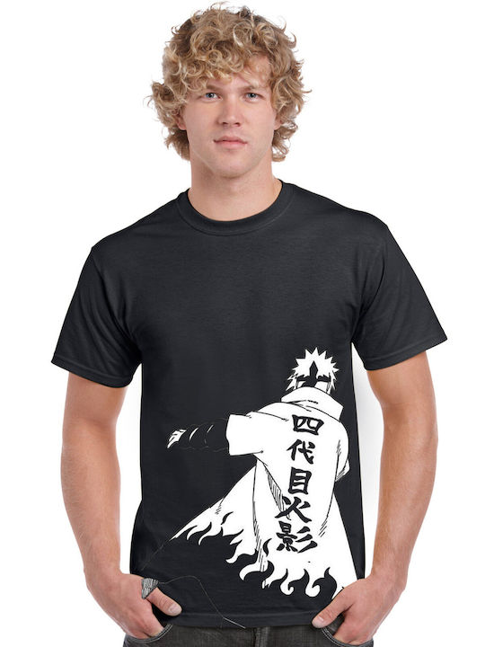 Bluse 100% Baumwolle in schwarz Naruto