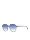 Ana Hickmann Women's Sunglasses with Brown Tartaruga Plastic Frame and Gray Gradient Lens