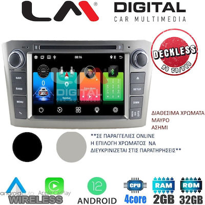 LM Digital Car-Audiosystem für Toyota Avensis T25 2003-2008 (Bluetooth/USB/WiFi/GPS) mit Touchscreen 7"