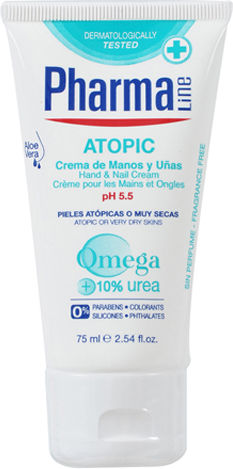 Herbal Hispania Pharmaline Atopic Feuchtigkeitsspendende Handcreme und Nägel 75ml