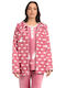 Lydia Creations Winter Women's Fleece Robe Pink