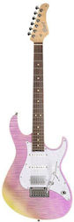 Cort G280 Select Series Ηλεκτρική Κιθάρα 6 Χορδών με Ταστιέρα Rosewood Trans Chameleon Purple
