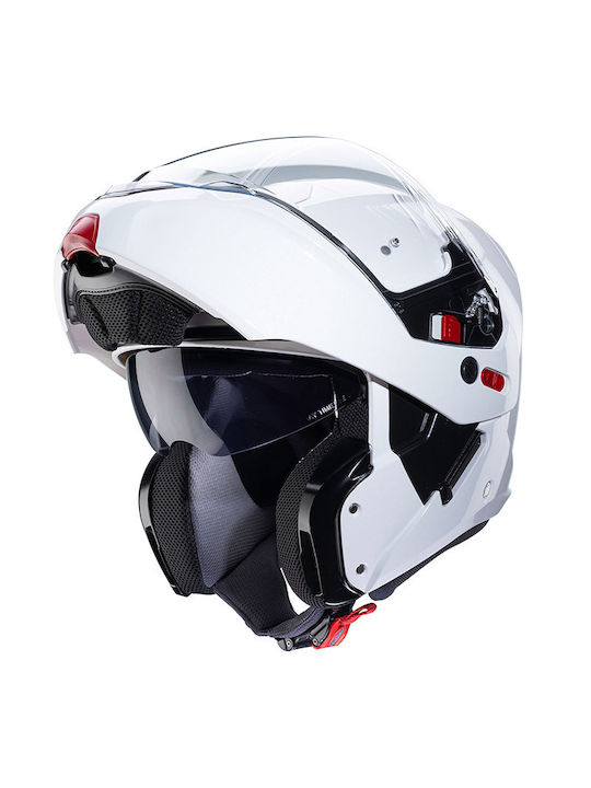 Caberg Horus-X Flip-Up Helmet with Pinlock and Sun Visor ECE 22.06 White CAB000KRA568