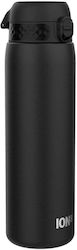 Ion8 Bottle Thermos Stainless Steel BPA Free Black with Mouthpiece