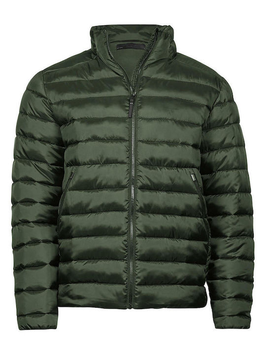 Tee Jays Geacă pentru bărbați de iarnă Puffer Deep Green