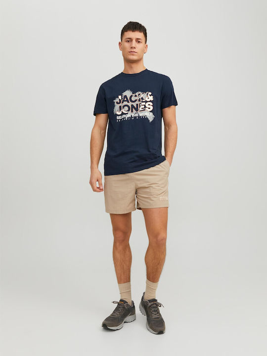 Jack & Jones Men's Short Sleeve T-shirt Navy Blue