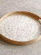 Ravenna Round Wooden Serving Tray with Handles Brown 40x40x8cm