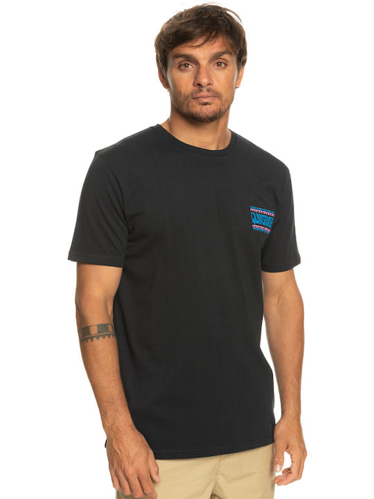 Quiksilver Warped Frames T-shirt Bărbătesc cu Mânecă Scurtă Negru