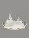 La Vista Wedding Carafe Set with Wine Glass Crystal / Plastic White 2pcs