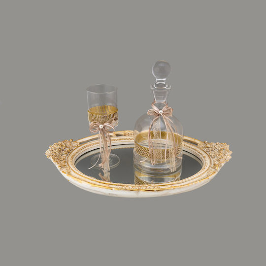La Vista Kristall / Kunststoff Beige 2Stück