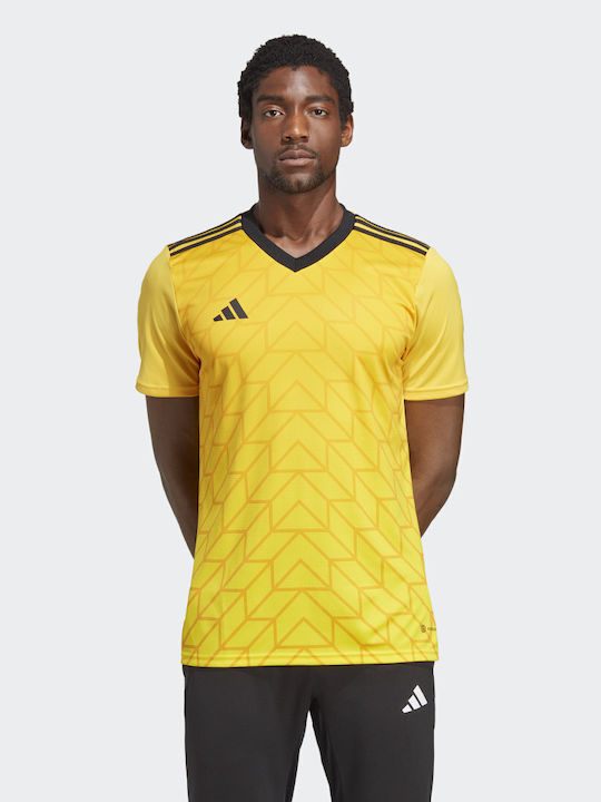 Adidas Team Icon 23 Ανδρικό Αθλητικό T-shirt Κοντομάνικο Bold Gold