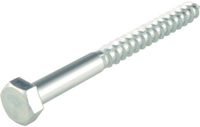 ArteLibre Coach Screw Hexagon Galvanized DIN 571 with Diameter M10 and Length 100mm