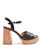 Leder Sandalen Schwarz