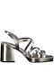 Tamaris Platform Synthetic Leather Women's Sandals Gold with Chunky Medium Heel 1-28366-20 909