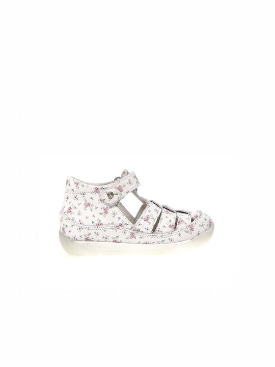 FALCOTTO pantofi din piele cu flori anatomic fata LAGUNA VL NEW CALF LITTLE ROSES - SHOES - SHOES - SHOES