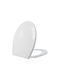 Estia Plastic Soft Close Toilet Seat White Selecta 42cm