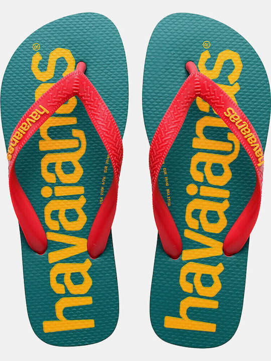 Top Logomania Herren Flip Flops Ruby Red