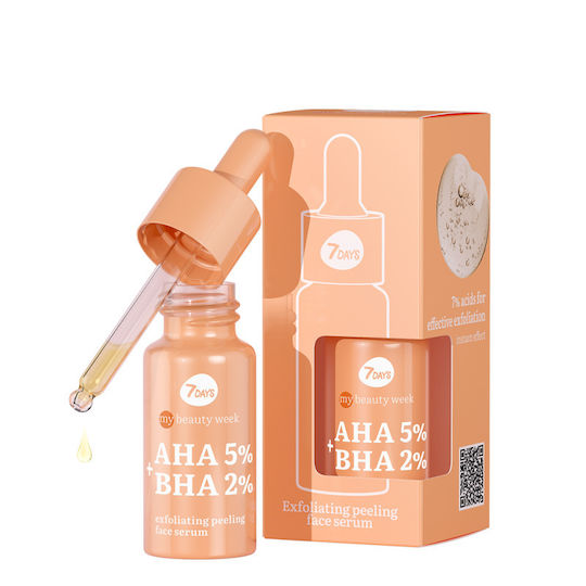 7DAYS My Beauty Week AHA 5%+BHA 2% Ορός για Peeling Προσώπου 20ml