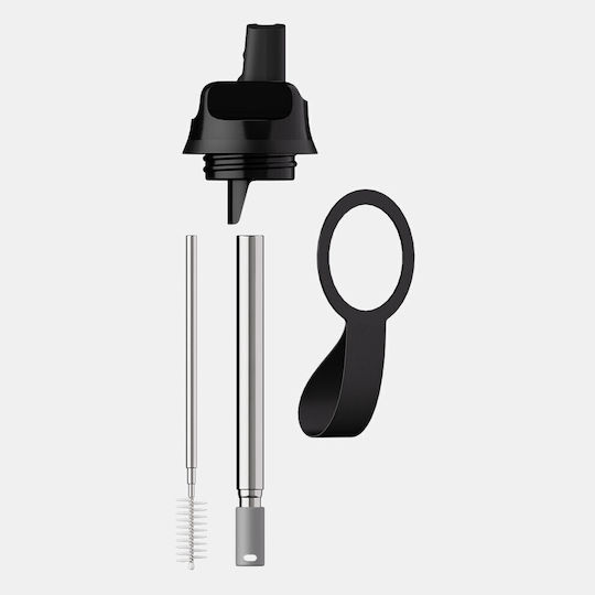 Chilly's S2 Sport Lid Ανταλλακτικό Καπάκι για Θερμός 500ml από Πλαστικό Μαύρο