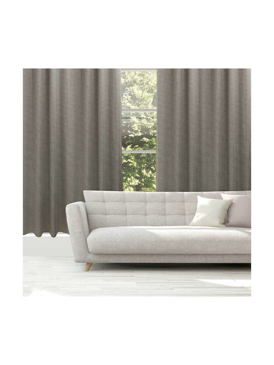 Das Home Curtain with Grommet 2236 Gray 140x270cm