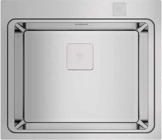 Teka Zenit RS15 1B Ένθετος Νεροχύτης Inox Σατινέ Μ50xΠ40cm Ασημί