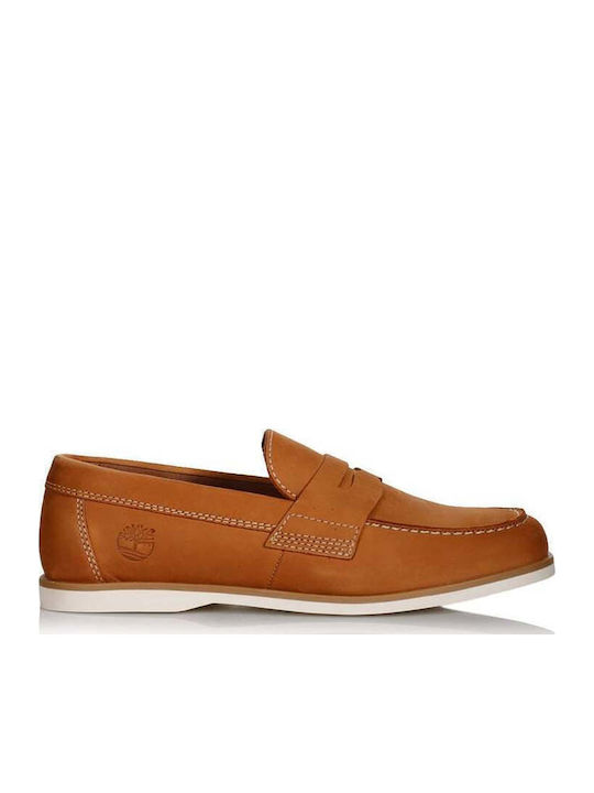Classic 2 Eye Δερμάτινα Ανδρικά Loafers σε Ταμπά Χρώμα