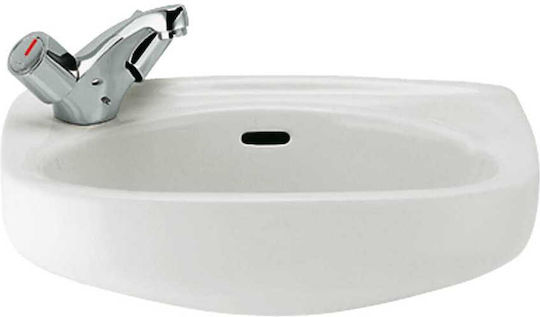 Roca Ibis Wall Mounted Wall-mounted Sink Porcelain 44x31cm White