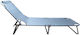 Muhler C2013 Strandliegen Hellblau Faltbar 188x56x25cm. 1Stück