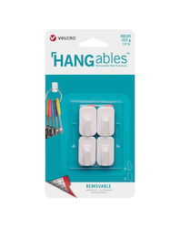 Hook White 4ps 225gr with Velcro 30102 Hangable Removable