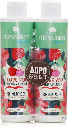 Messinian Spa I Love You Cherry Much Shampoos Reconstruction/Nourishment & Hydration for All Hair Types 600ml