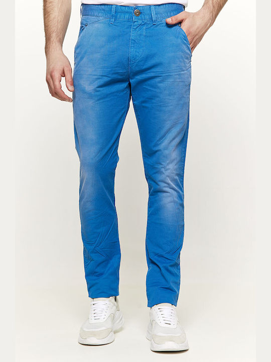 Edward Jeans Pantaloni pentru bărbați Blue Sax