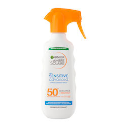 Garnier Ambre Solaire Sensitive Advanced Hypoallergenic Sunscreen Cream for the Body SPF50 in Spray 270ml Garnier Ambre Solaire Sensitive Advanced Hypoallergenic Sunscreen Cream for the Body SPF50 in Spray 270ml