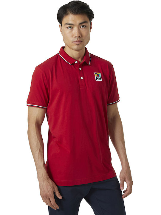Helly Hansen Ανδρικό T-shirt Polo Κόκκινο