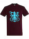 T-Shirt Unisex "Space Squid" Burgund