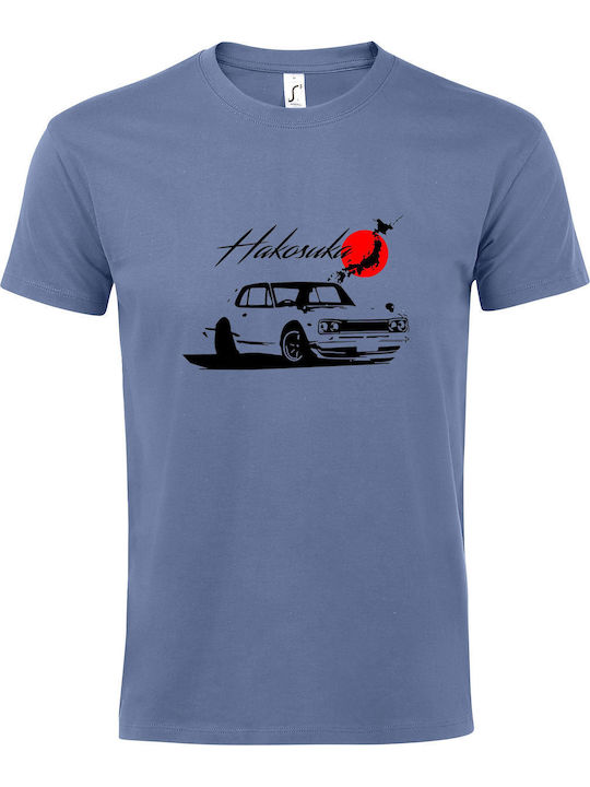 T-Shirt Unisex "Hakosuka Nissan" Blau