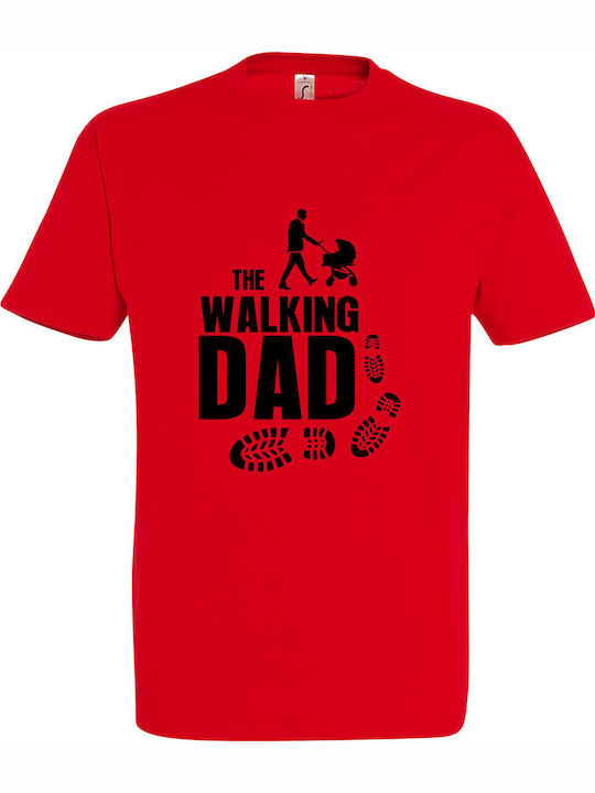 T-shirt Unisex " The Walking Dead Dad Pavements " Red