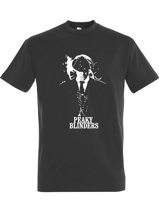 T-shirt Unisex " Peaky Blinders I Am Tommy Shelby " Dark Grey