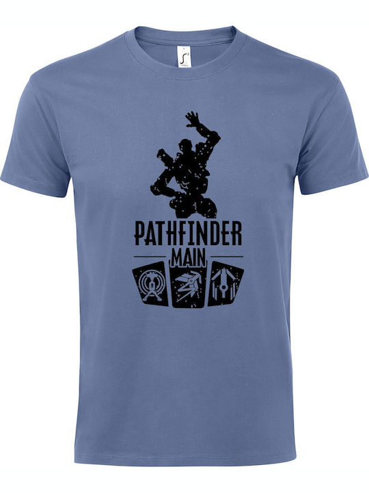 T-Shirt Unisex "Apex Legends Pathfinder Main" Blau Indigo