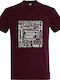 T-shirt Unisex " Fuck Everything " Burgundy